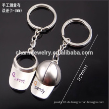 Billig fertigen Baseballmütze keychain Männer und Frauen Paar keychain kleine Geschenk Schlüsselanhänger YSK001